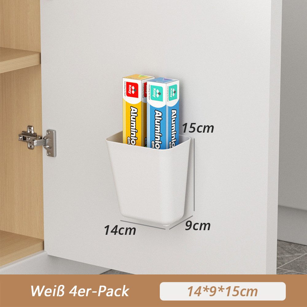 NUODWELL Küchenorganizer-Set 4 Stück Küchenschranktür-Aufbewahrungsbox, Sel günstig online kaufen