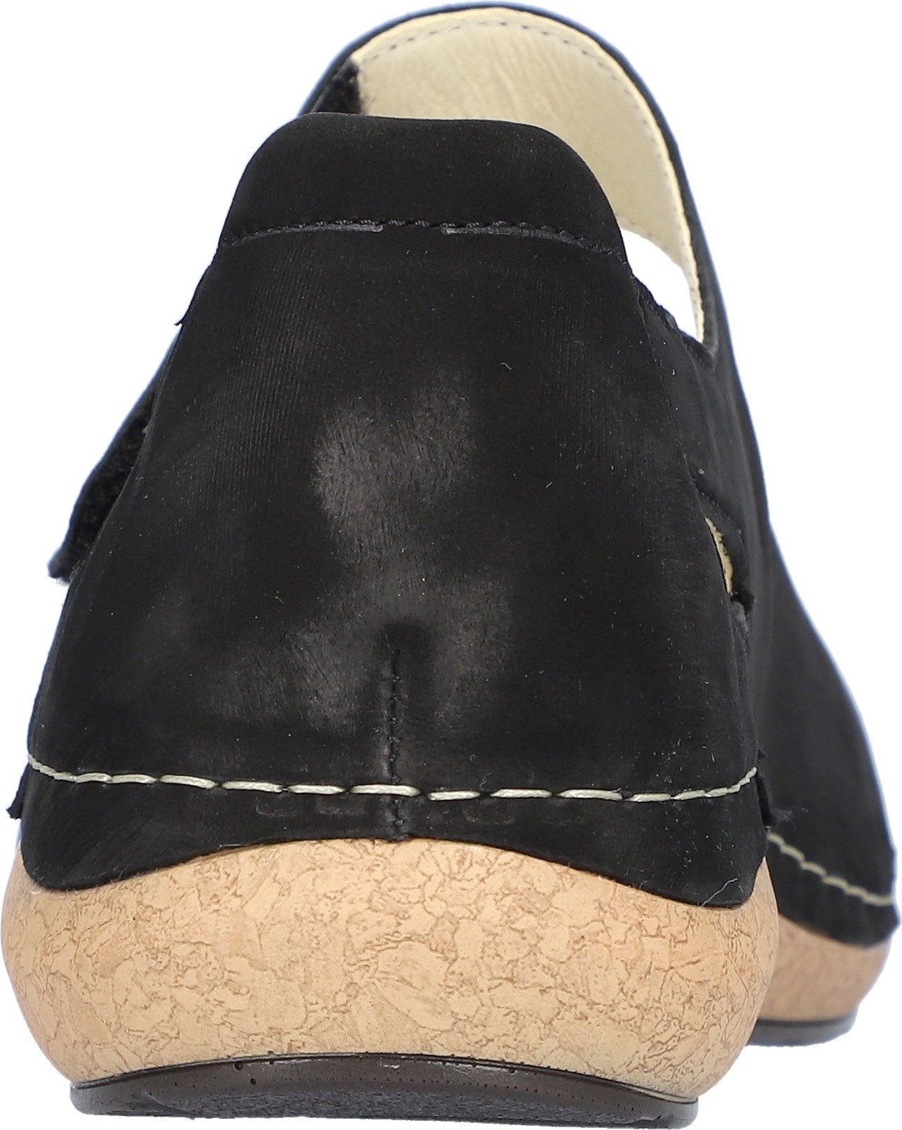 Waldläufer K-Heliett Sandale, Sommerschuh, Sandalette, Keilabsatz, in Komfortweite K (extraweit)