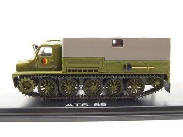 Premium ClassiXXs Modellauto ATS-59 Raupenschlepper NVA Militär olivgrün Modellauto 1:43 Premium, Maßstab 1:43