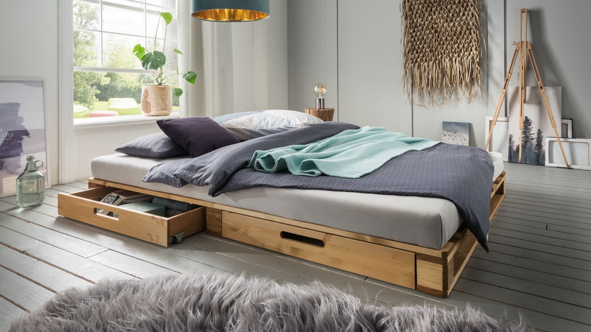 Infantil Bettgestell Palettenbett PB-140-00