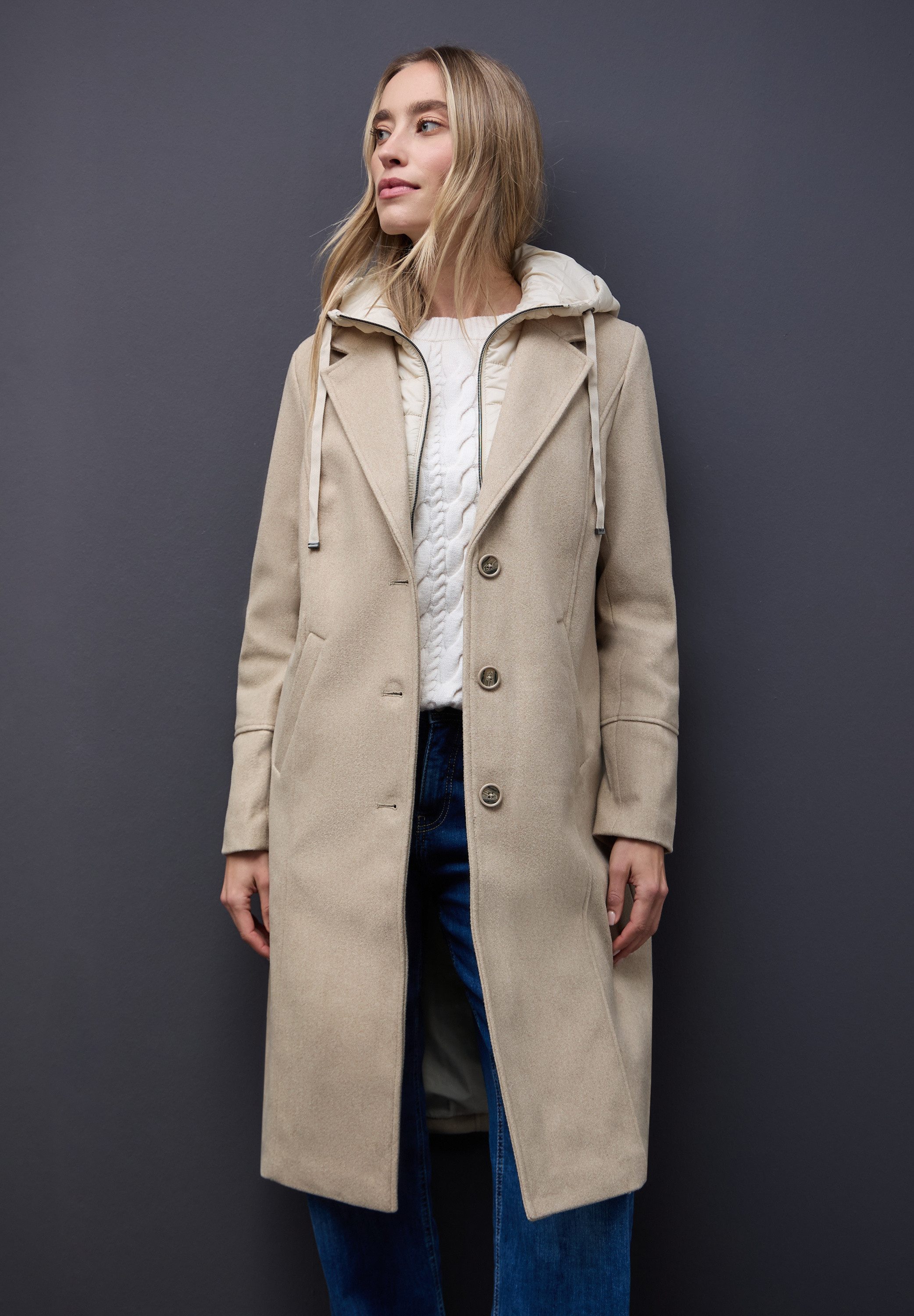 STREET ONE Outdoorjacke mit Kapuze günstig online kaufen