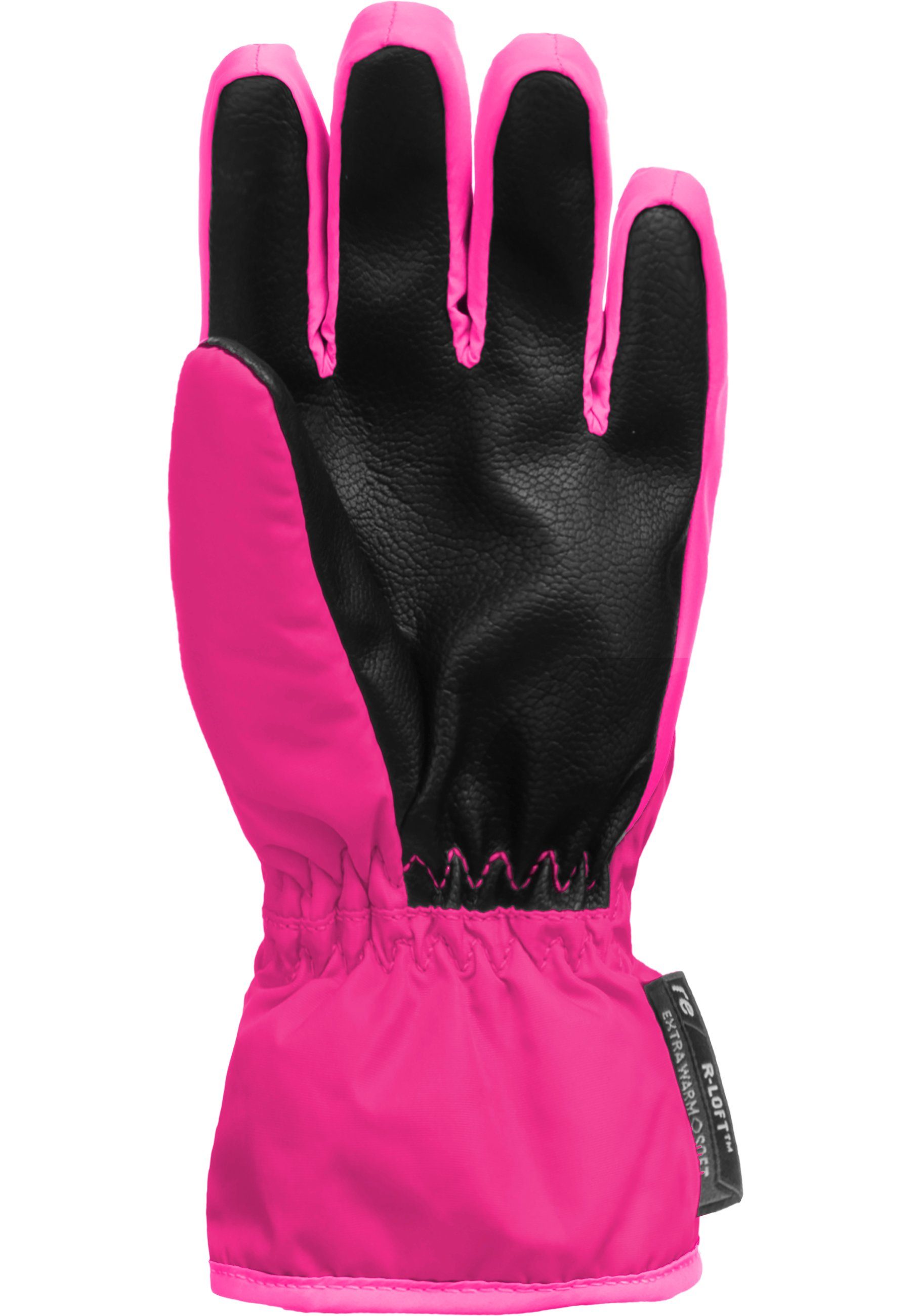 Reusch Skihandschuhe Ben mit praktischer rosa Handgelenkschlaufe