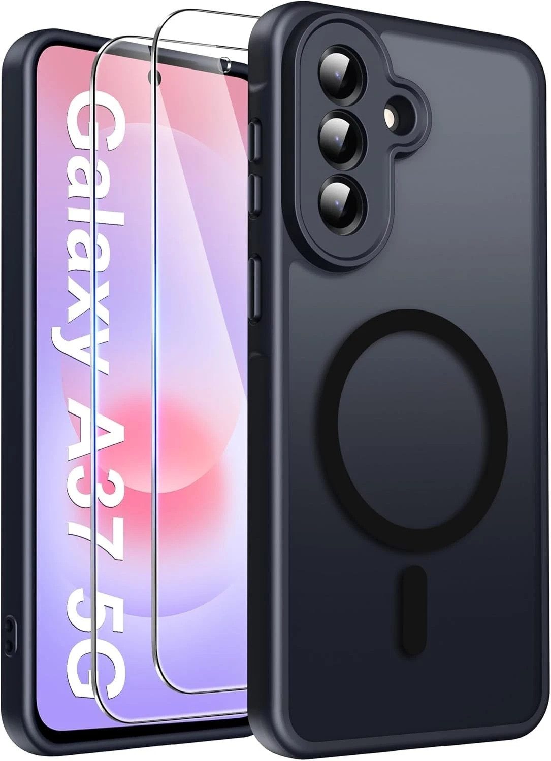 MSM Protech Handyhülle Hülle + 2X Schutzglas für Samsung Galaxy A37 5G Panzerfolie Full 9H