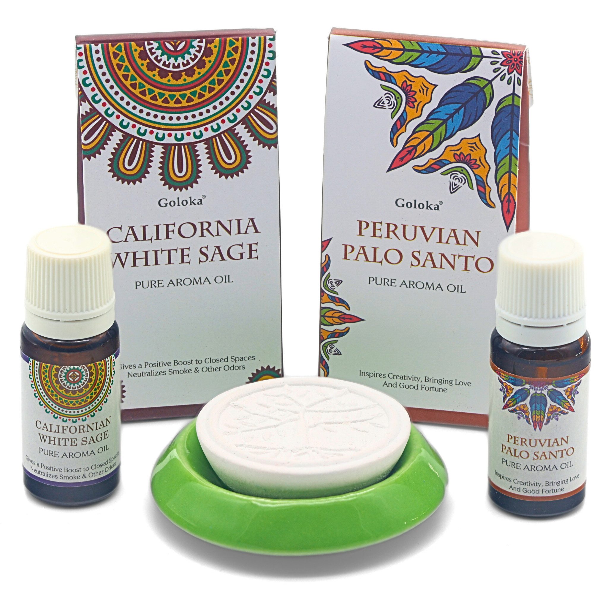 LAVISA Duftöl Duftstein für ätherische Öle, Diffusor, Aromatherapie, Duftlampe, Duftstein Diffusor Aromatherapie Palo Santo Salbei