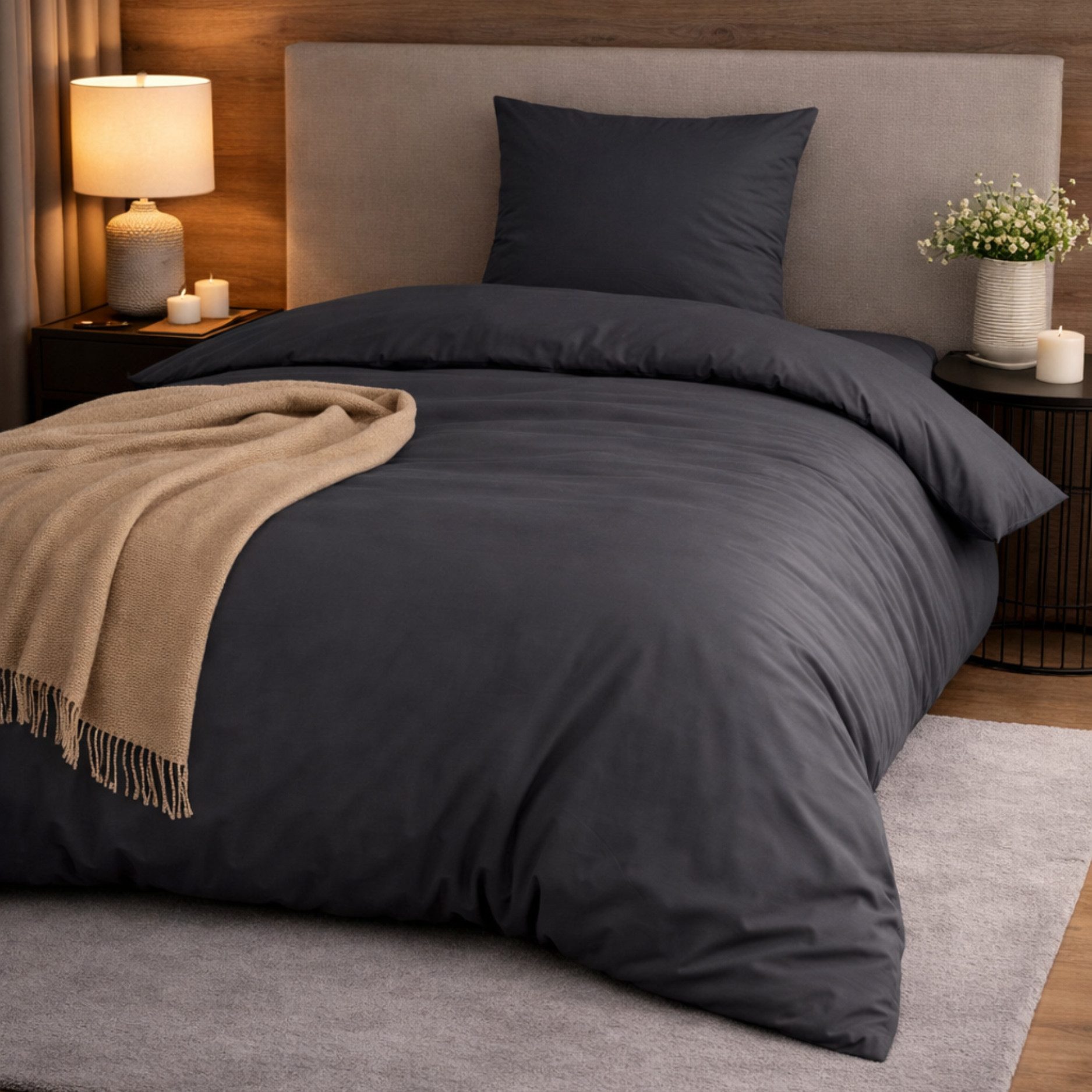 Bettwäsche Satin Wendebettbezug