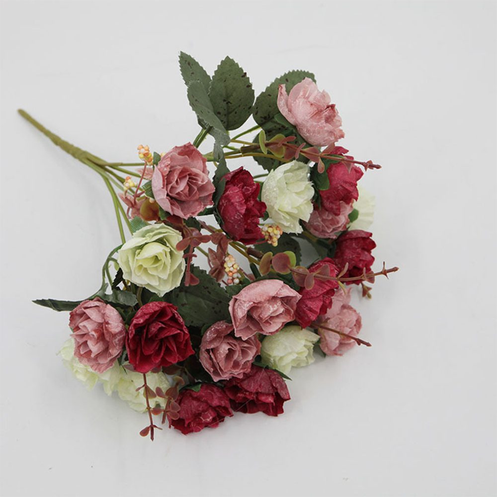 Kunstblumenstrauß künstliche Seide Höhe Arrangement, Bouquet,Künstliche Blumen 310 Rose EBUY, cm