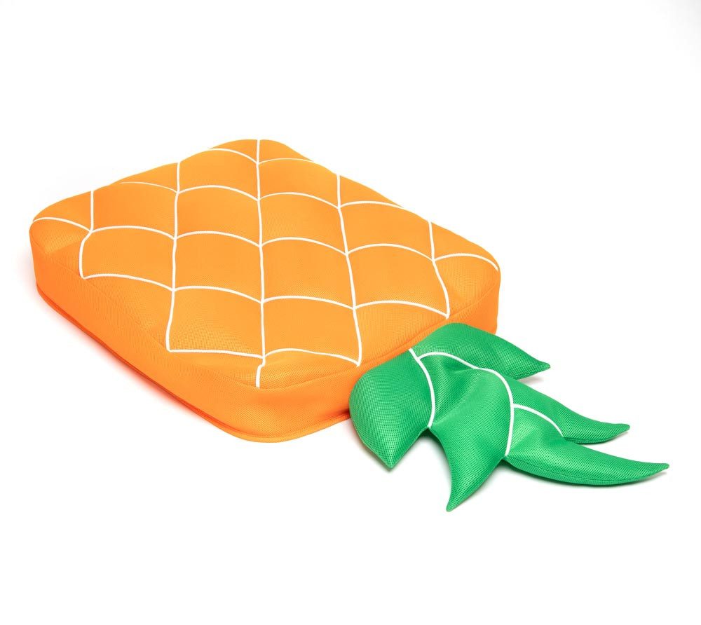WESTMANN Schwimmhilfe Schwimminsel Ananas (1-tlg), Robustes und witterungsbeständiges Material, LxBxH 68x1310x13cm