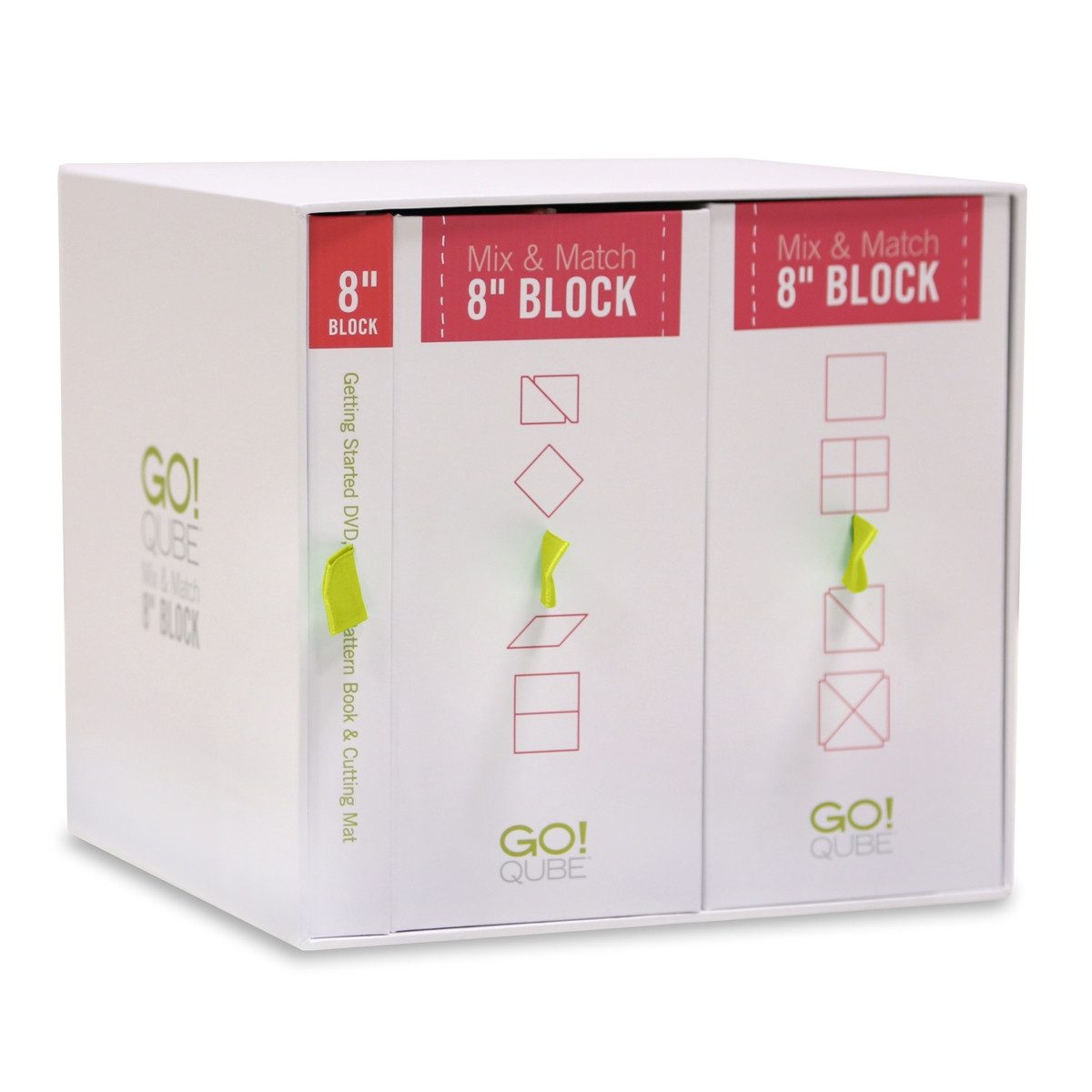 Thumbnail - AccuQuilt Motivstanzer Accuquilt GO! Mix und Match Qube 8 inch (20,32 cm) Stanzformen