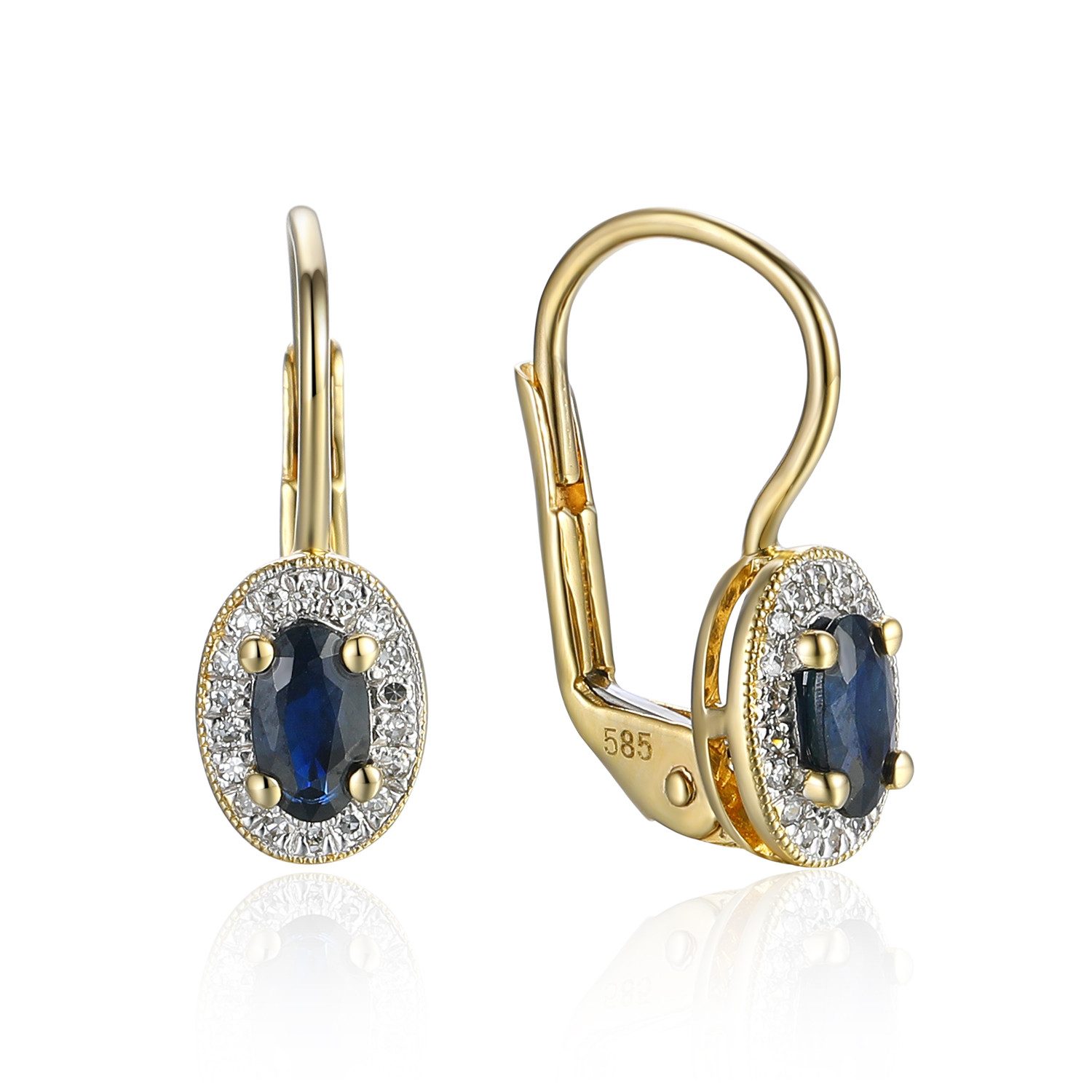 Stella-Jewellery Paar Ohrhänger 585er Gelbgold Ohrhänger günstig online kaufen
