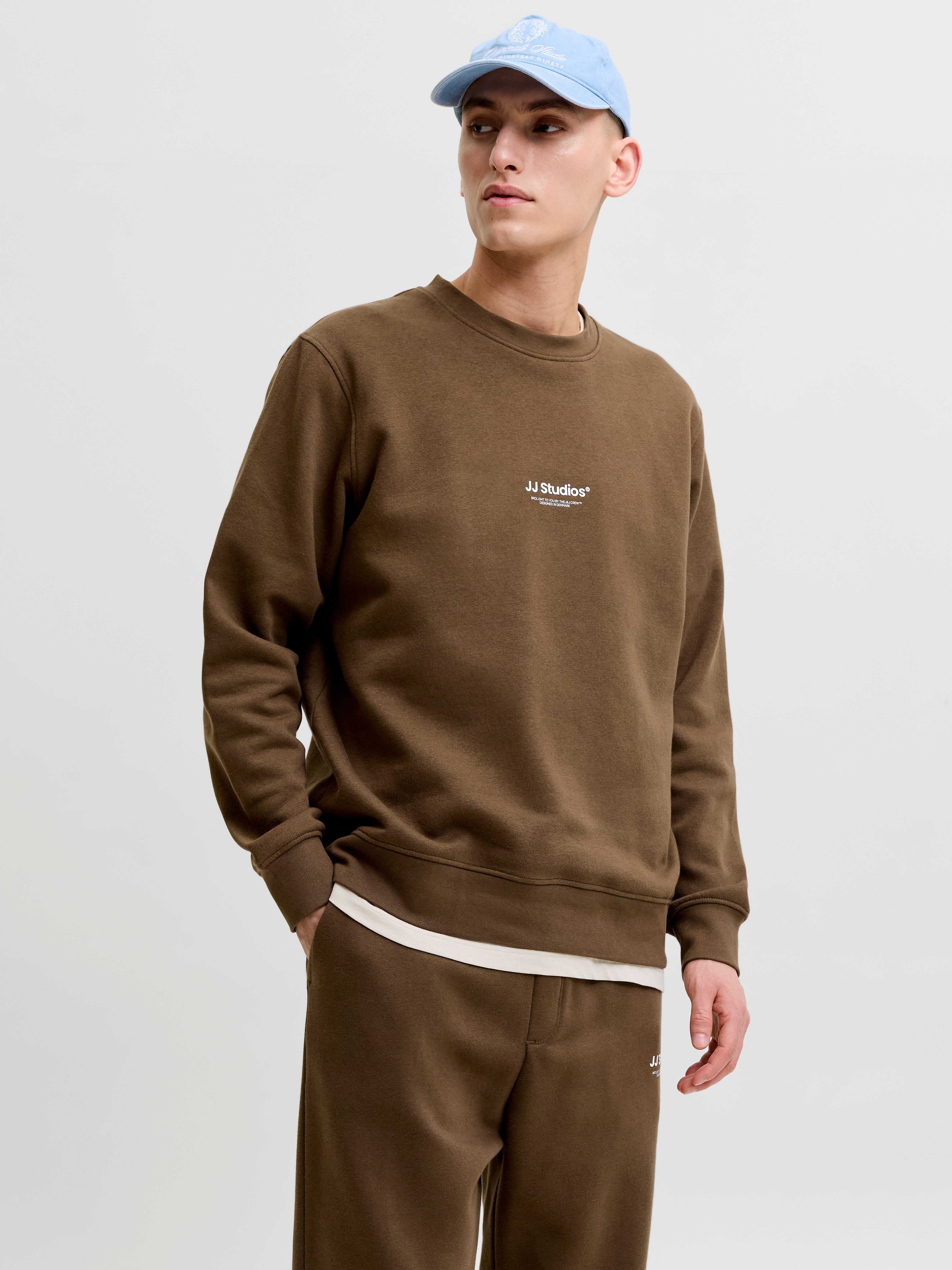Jack & Jones Sweatshirt JJESOHO SWEAT CREW NECK NOOS Baumwollmischung, relaxed fit