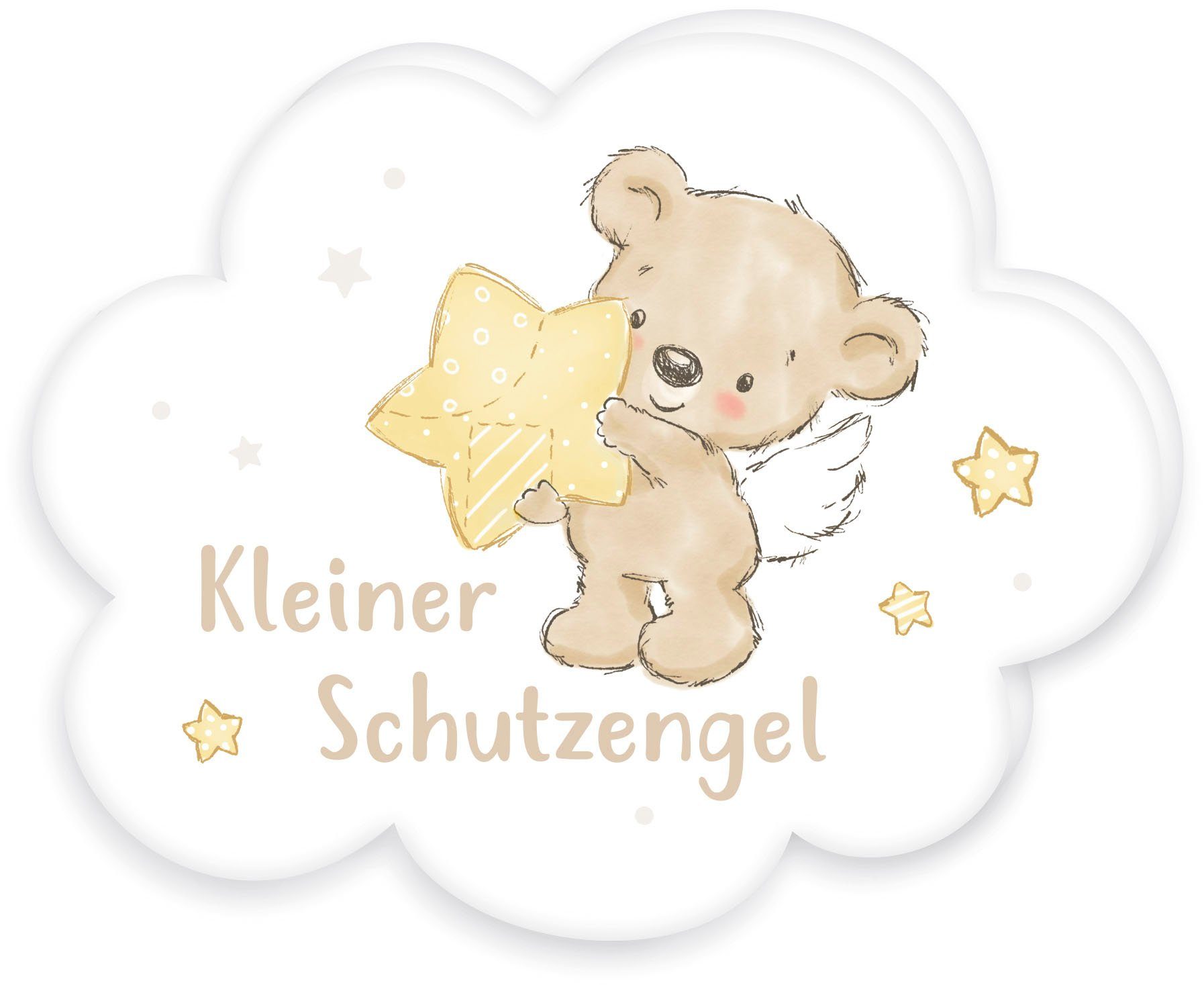 Baby Best Dekokissen Kleiner Schutzengel, hochfarbig bedruckt günstig online kaufen