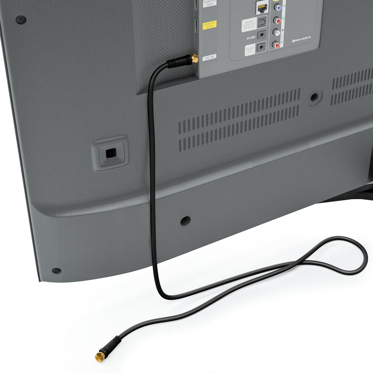 deleyCON deleyCON 15m SAT TV Antennenkabel Koaxial Kabel HDTV 4-fach Schirmung SAT-Kabel