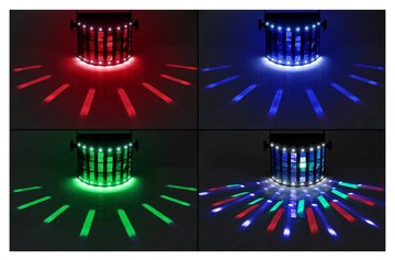 Showlite Discolicht DS-3 LED Derby Lichteffekt, LED fest integriert, Farbwechsler, integriertes Mikrofon für Musiksteuerung