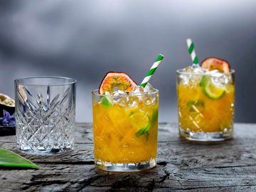 CreaTable Gläser-Set TIMELESS Trinkgläser, Glas, 4 Wassergläser, 4 Whiskygläser im Set