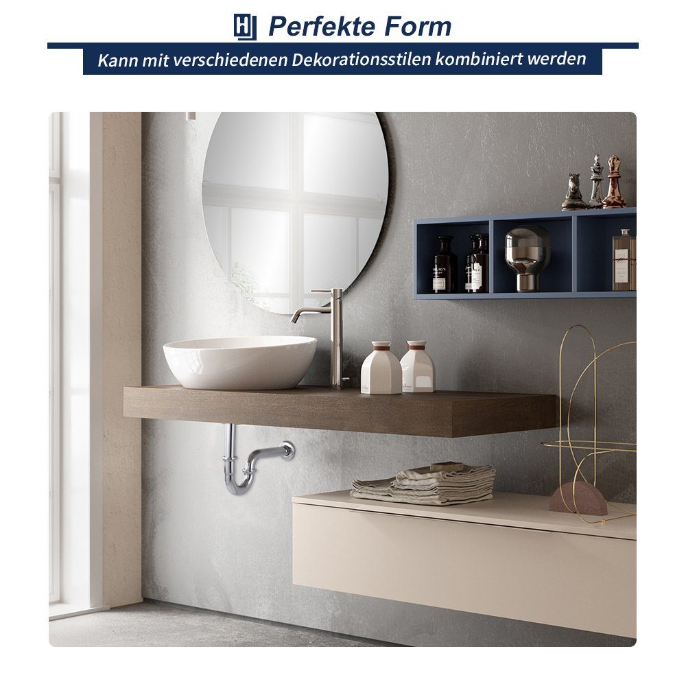 HOMELODY Siphon Universal Siphon für Waschbecken Waschtisch Röhrengeruchverschluss, Abflussgarnitur passgenau Röhrensiphon Geruchsverschluss – Bild 5 von 5