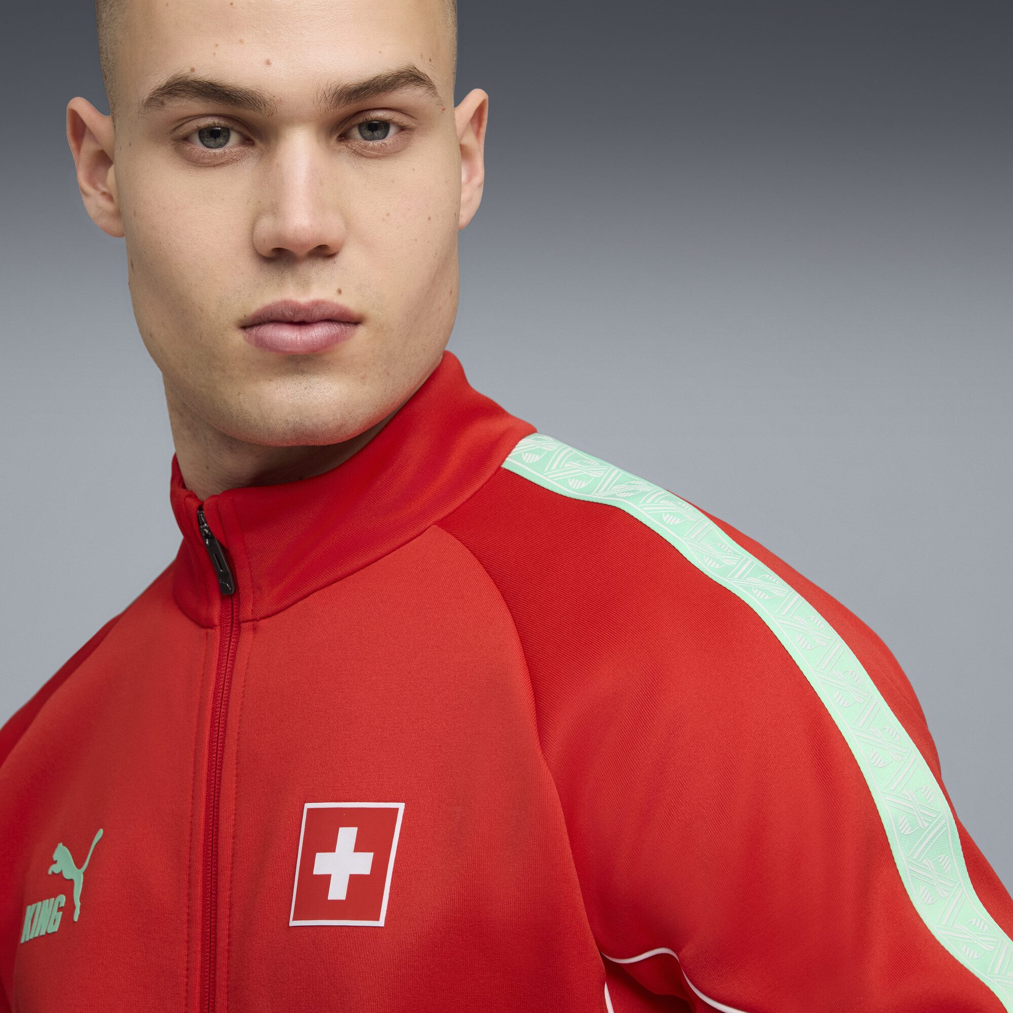 PUMA Sweatjacke Schweiz KING Anthem Jacke Herren