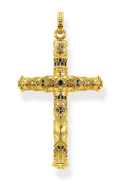 THOMAS SABO Kettenanhänger Kreuz- Goldfarben