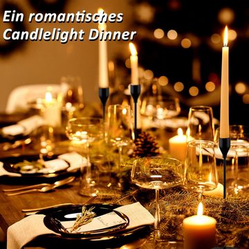 CALIYO Kerzenständer Kerzenständer 3er Set Kerzenhalter Metall Kerzenhalter 24/29/33 (3 St), für Wohnzimmer Schlafzimmer Vintage Deko Tisch Hochzeit
