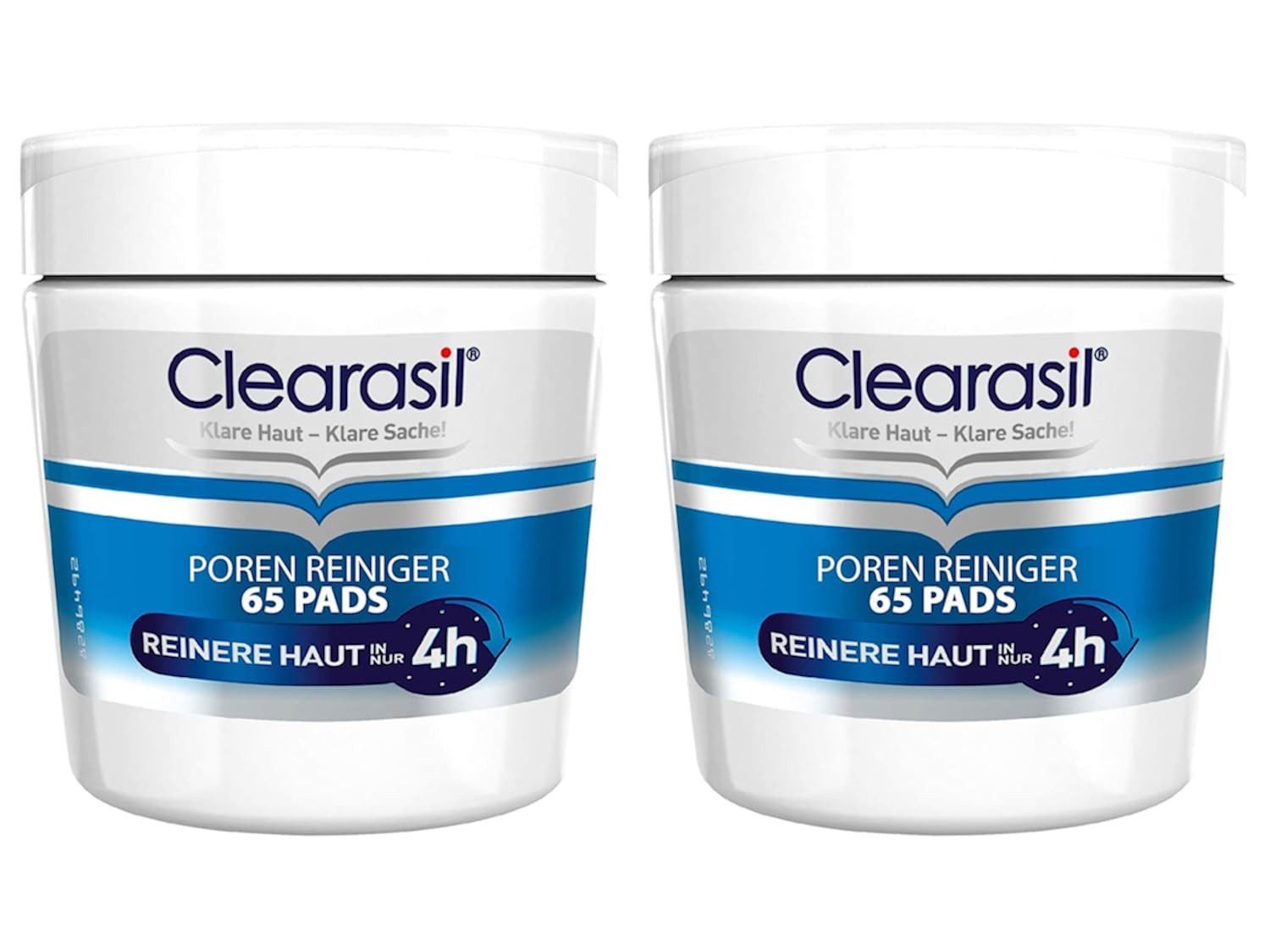 Clearasil Gesichtsreinigungstücher Poren Reiniger Pads, 2-tlg., Anti Pickel & Mitesser Pads zur Reinigung der Poren im Gesicht