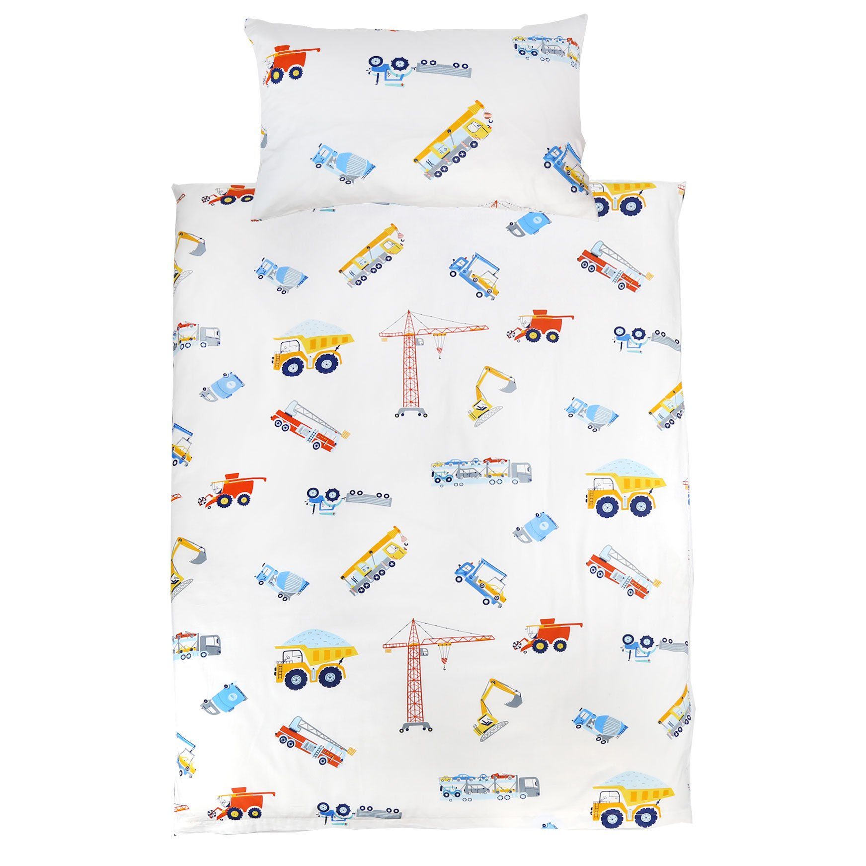 KEAYOO Kinderbettwäsche GCC, Baumwolle, 2 teilig, Autos Muster 100% Baumwol günstig online kaufen