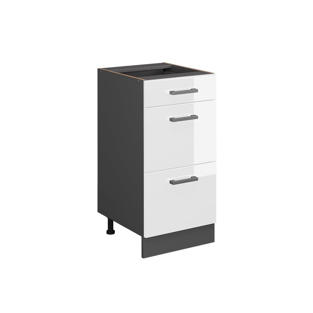 Vicco Unterschrank R-Line Weiß Hochglanz/Anthrazit 40 günstig online kaufen
