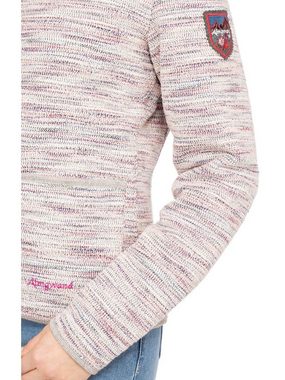 Almgwand Strickfleecejacke Strickjacke MALMOOSKOPF offwhite rose