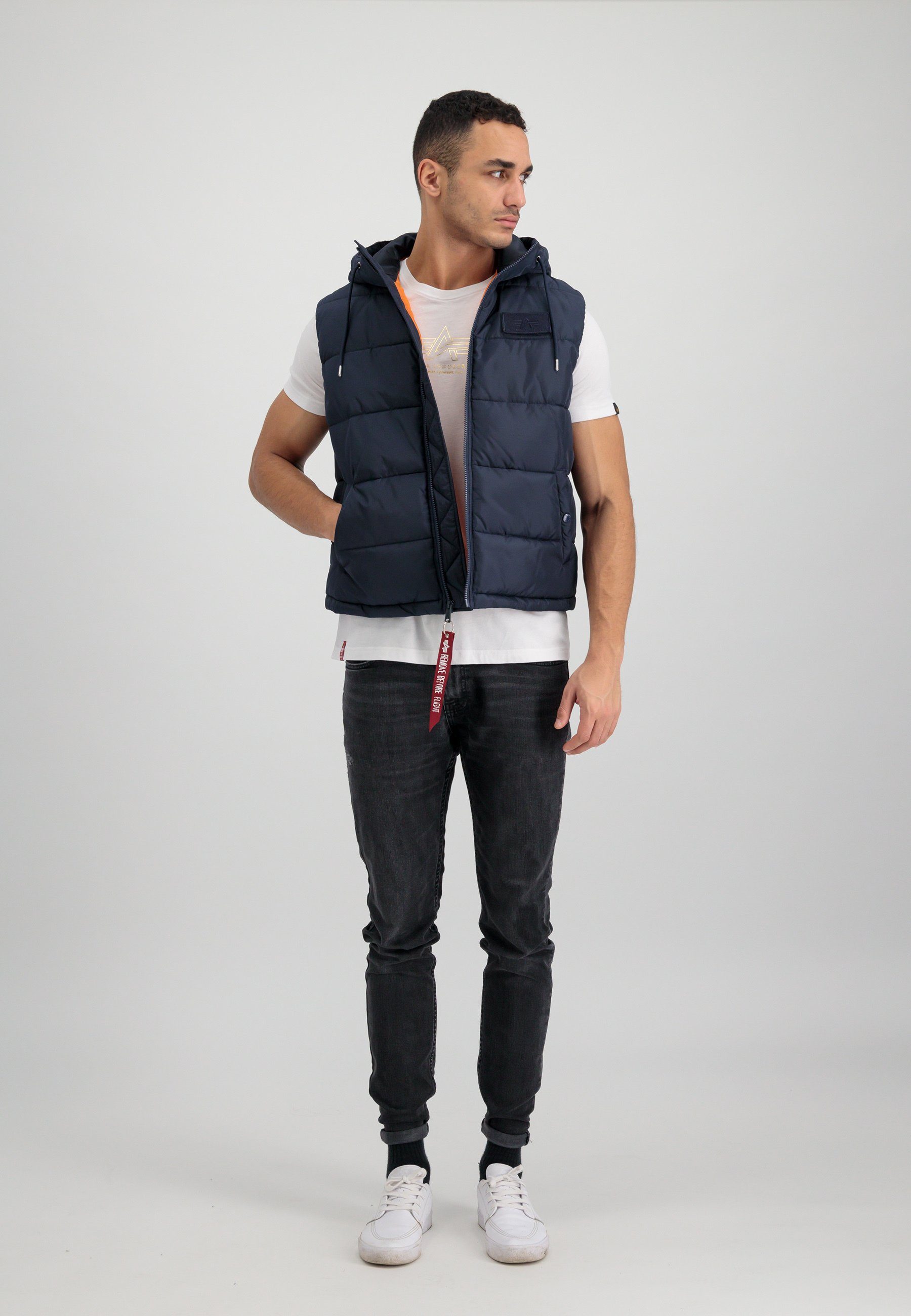 FD Alpha Hooded Blouson Vest Alpha Industries Vests Men rep.blue Industries Puffer -