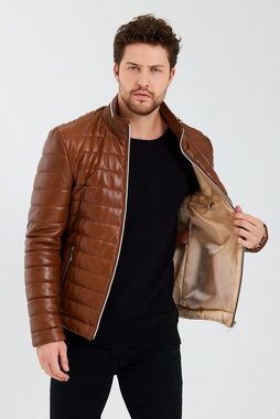 Ron Tomson Lederjacke Mit praktischen Seitentaschen