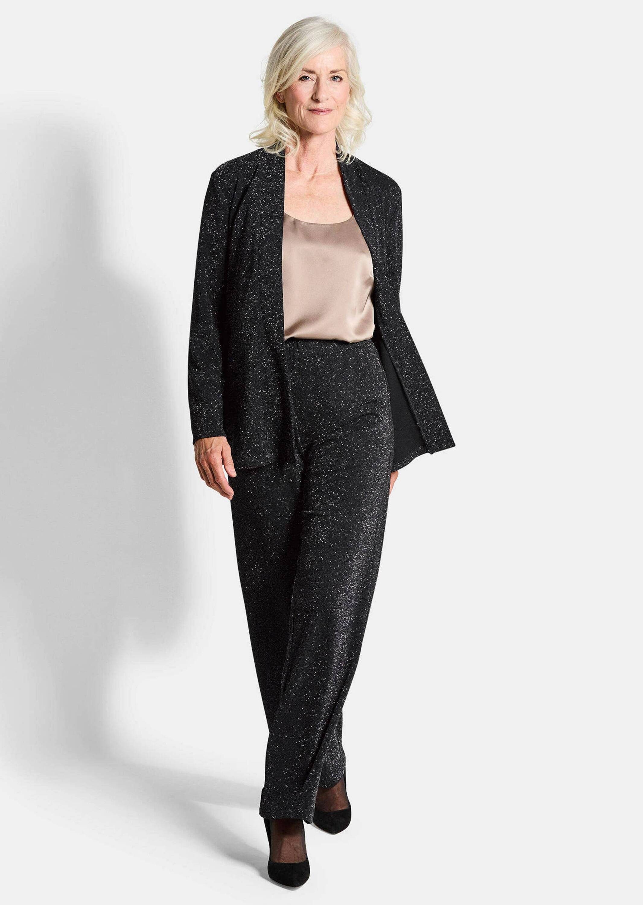 GOLDNER Schlupfhose Glänzende, weite Jerseyhose VERA Weite Hose mit elastis günstig online kaufen