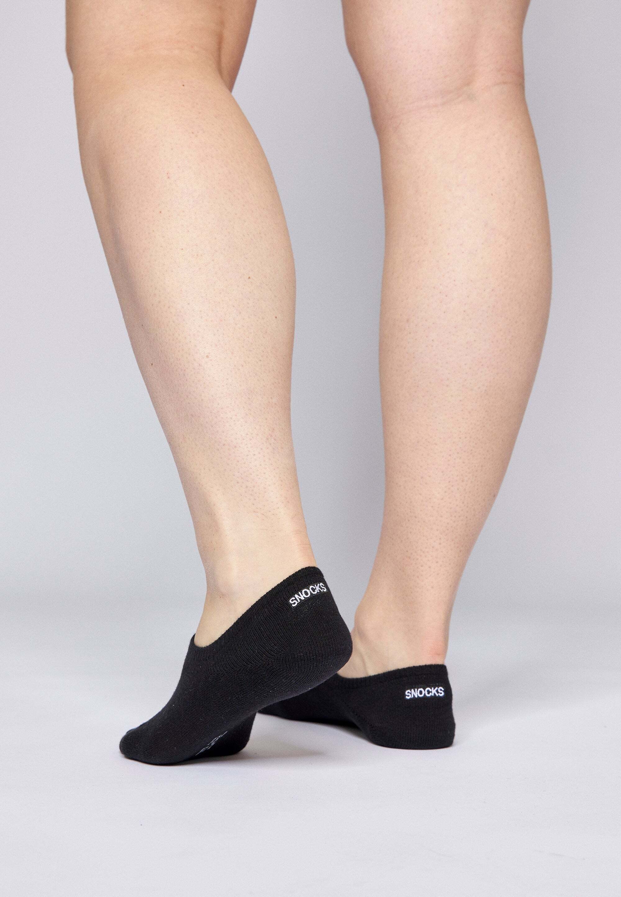 SNOCKS Füßlinge Invisible Socks Sneaker Socken Damen & Herren (6-Paar) aus Bio-Baumwolle, mit Anti-Rutsch-Pad und unsichtbar in den Schuhen – Bild 3 von 5