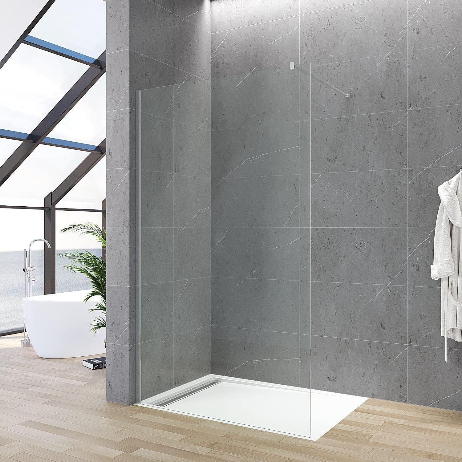 AQUABATOS Duschwand Duschwand Glas Duschabtrennung 80 günstig online kaufen