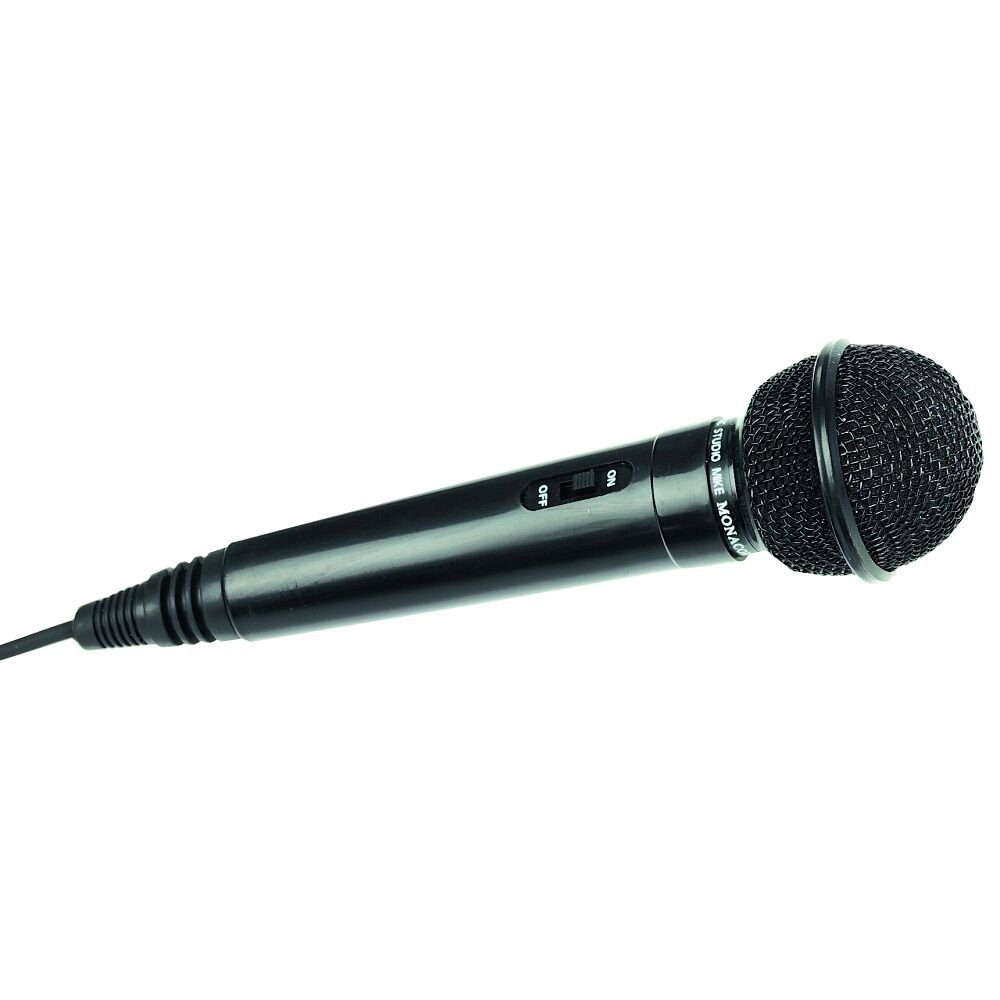 Monacor Mikrofon dynamisch Stereoanlage (Zum Anschluss an die Musikanlage)