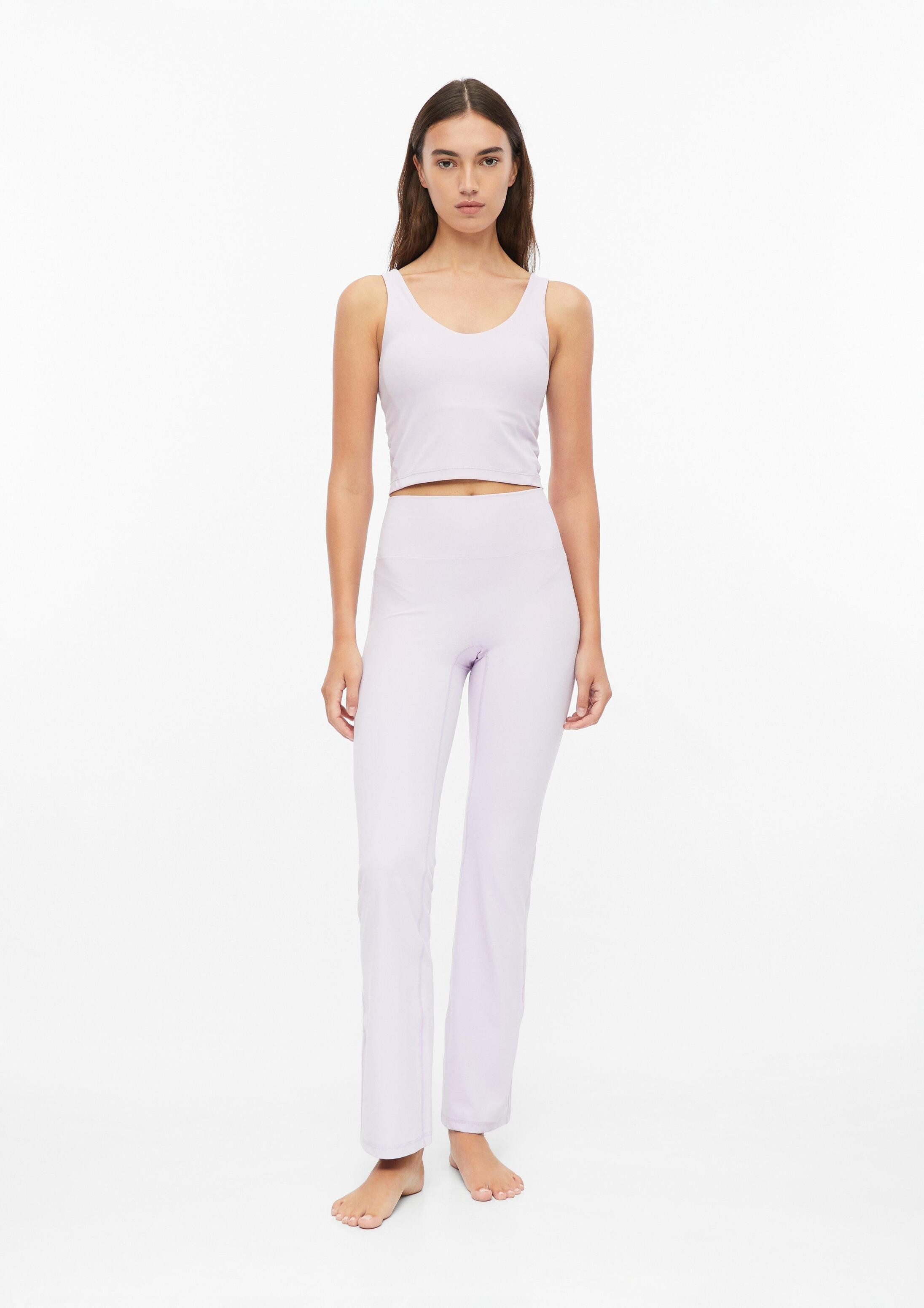 s.Oliver Leggings Leggings Elastische Sport-Leggings mit ausgestelltem Bein und Bundtasche