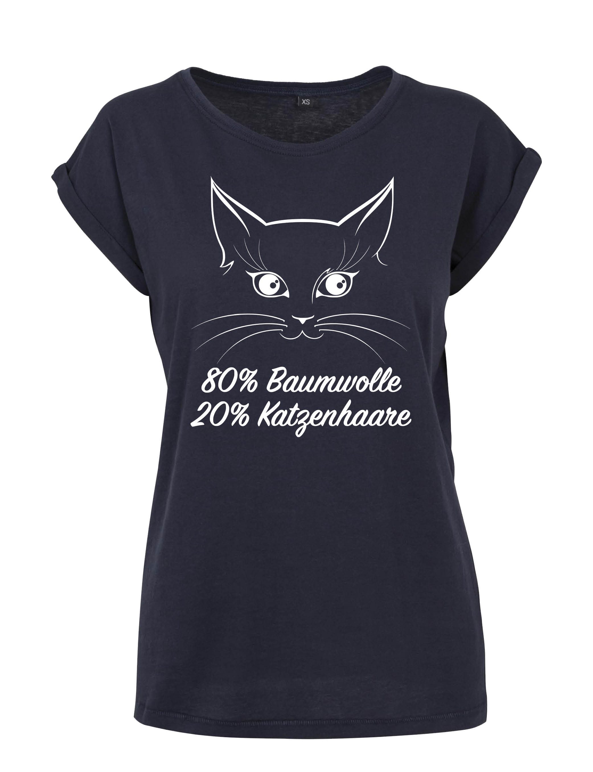 Youth Designz Print-Shirt "Katzenhaare" Damen T-Shirt günstig online kaufen