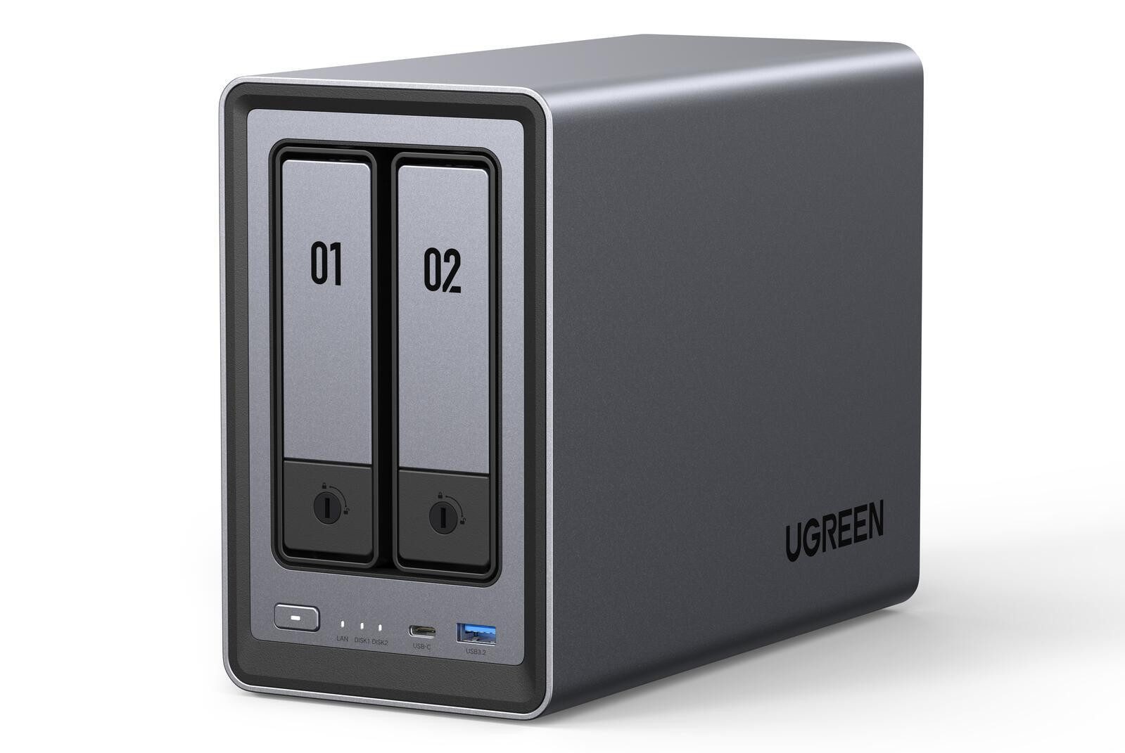 UGREEN UGREEN NASync DXP2800 & 2x SEAGATE ST4000VN006 HDD-NAS-Festplatte – Bild 4 von 5