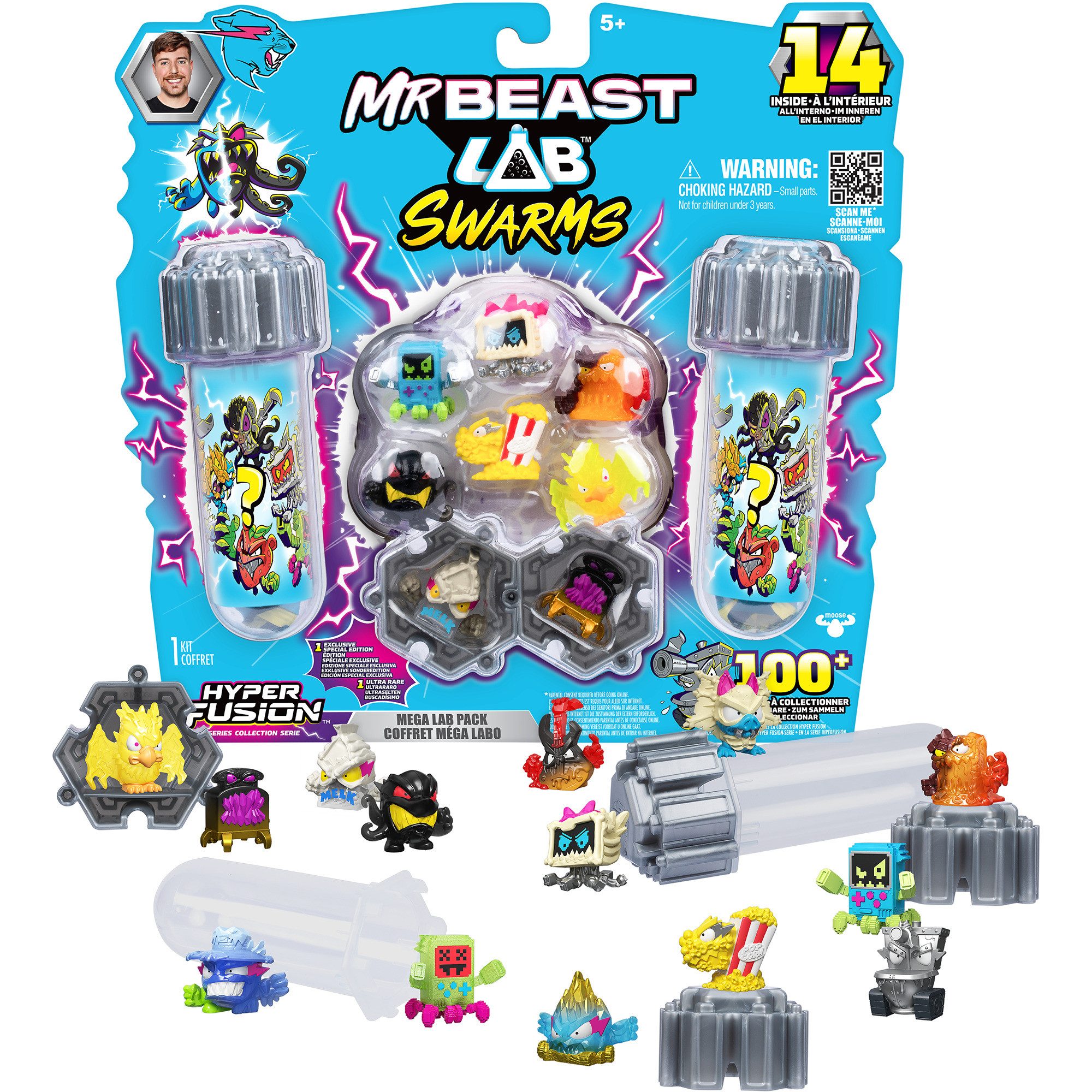 Moose Toys Spielwelt Moose Toys MrBeast Lab Swarms S3 Mega Lab 14 Pack