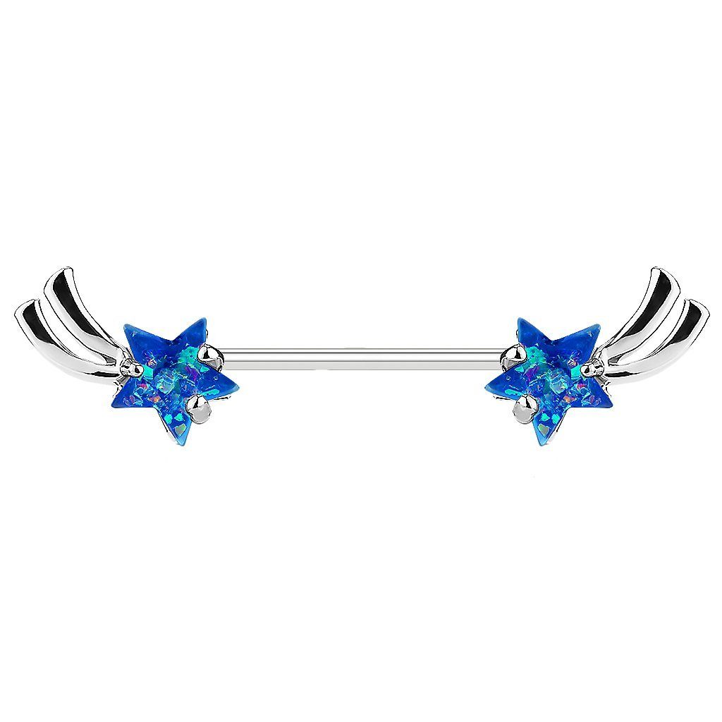 Taffstyle Intimpiercing Intim Brustpiercing Barbell Sternschnuppe günstig online kaufen
