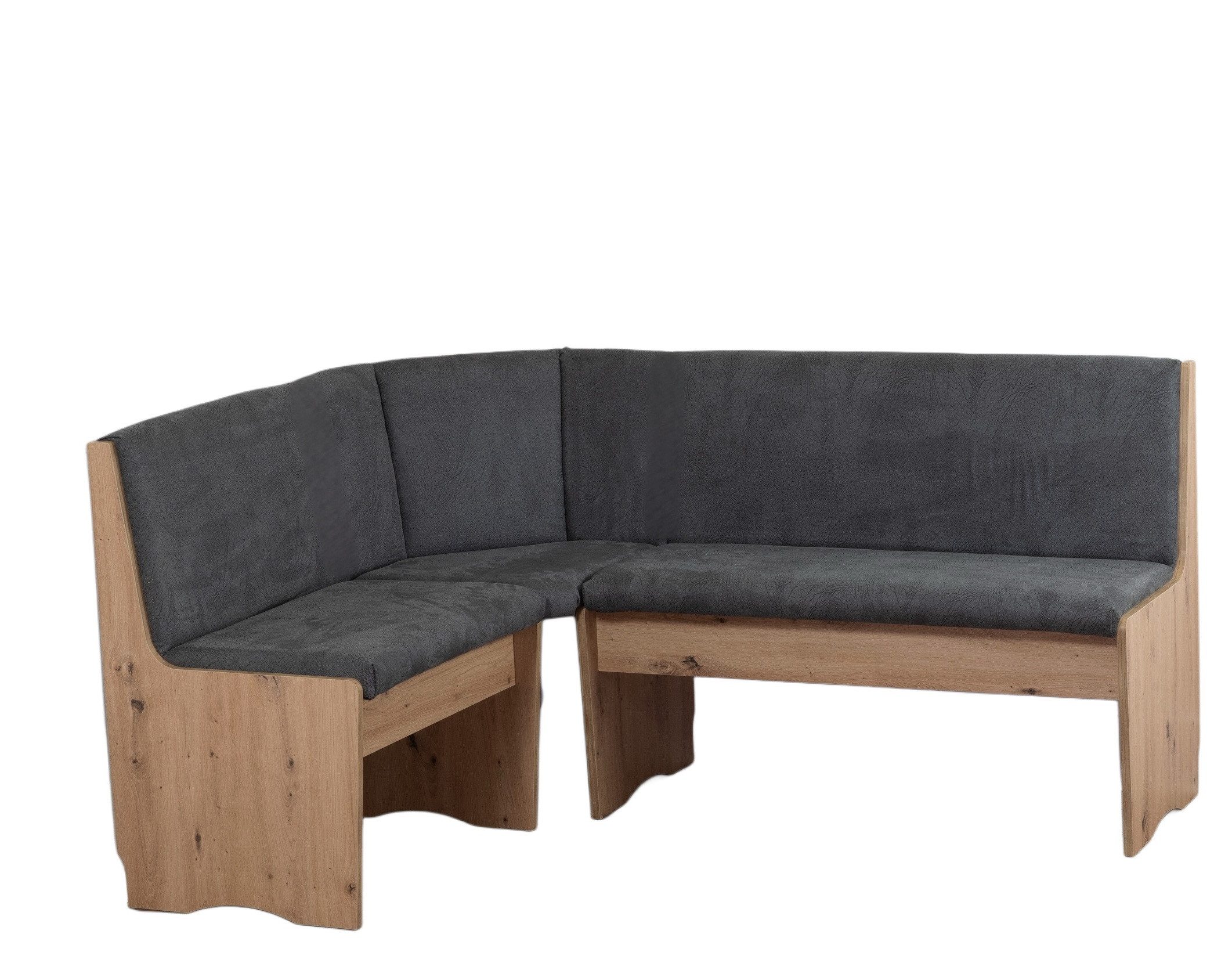 Stolebaenk Eckbankgruppe Duisburg Artisan Titanic Ibiza PE/MA, (Eckbankgruppe, 1 x Eckbank, 1 x Tisch, 2 Stühle), Eckbank beidseitig aufbaubar – Bild 4 von 5