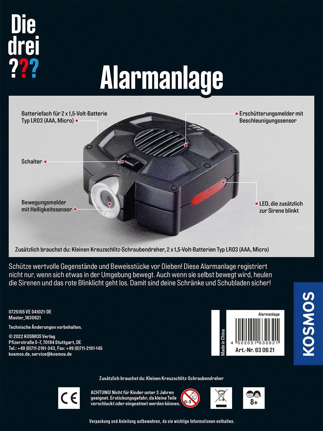 Kosmos Experimentierkasten Die drei ??? Alarmanlage