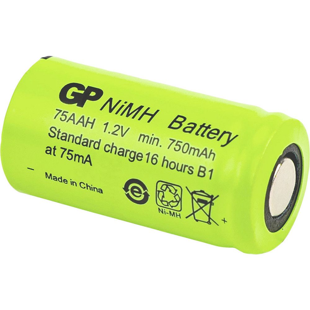 Gp GP GPIND75AAHC1 Spezial-Akku 2/3AA Flat-Top NiMH 1.2 V 750 mAh 1 St. Batterie