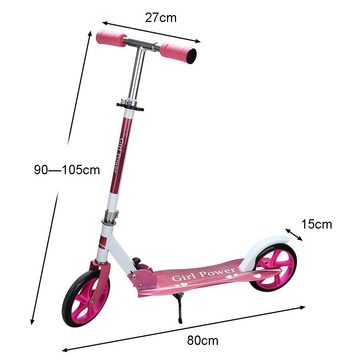 Clanmacy Scooter Kinderroller klappbar Höhenverstellbar Freizeit City Roller