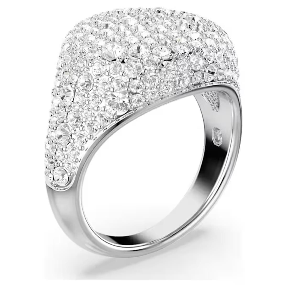 Swarovski Fingerring Swarovski Ring Meteora 5684248 Weiß, Rhodiniert, Gr.60 (kein Set, 1-tlg)