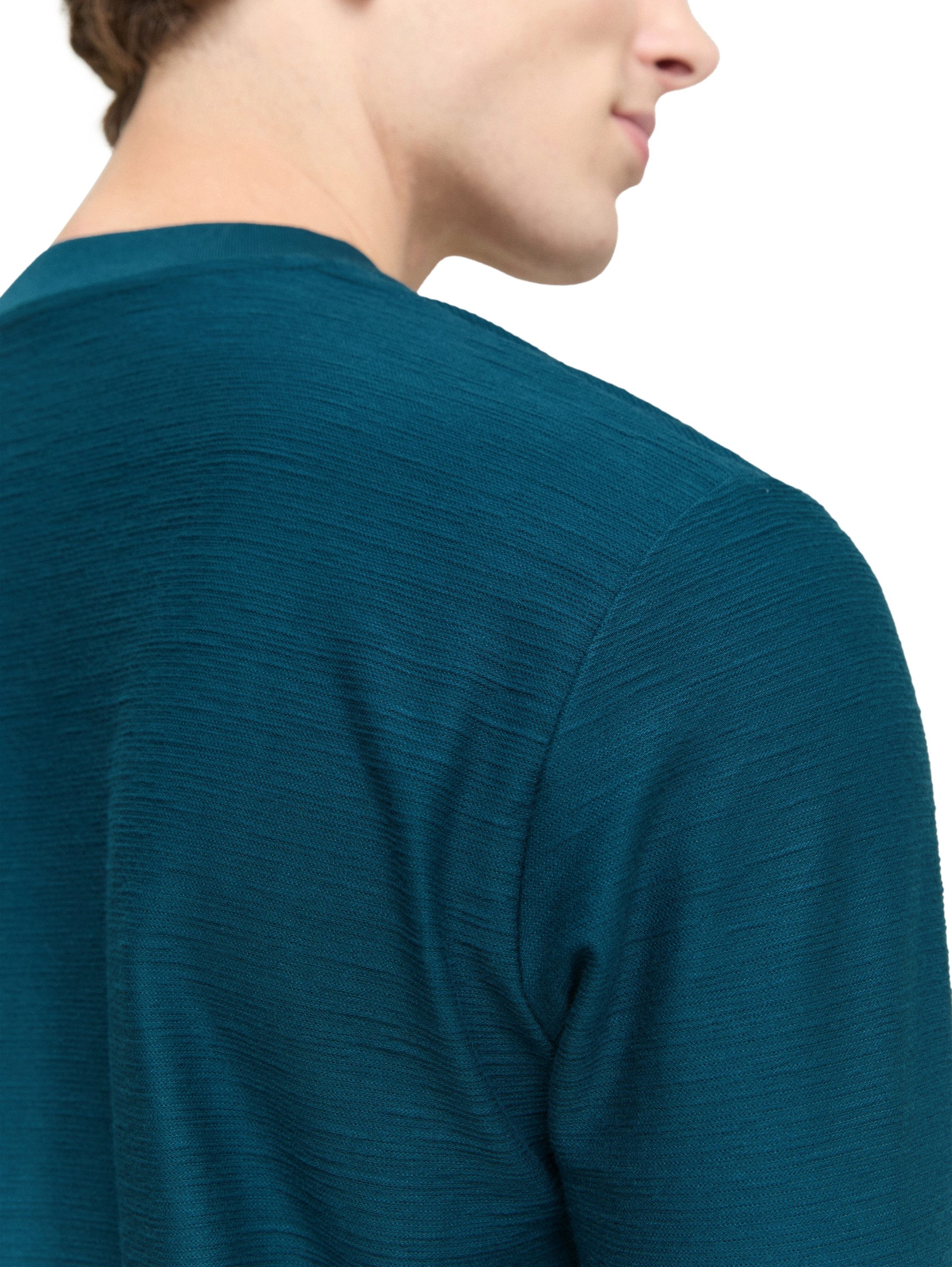 TOM TAILOR Denim Langarmshirt mit Knopfleiste