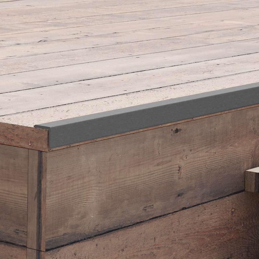 furnicato Kantenleiste Winkelleisten Grau 170 x 4,5 x 4,5 cm aus WPC - 5 Stück, WPC