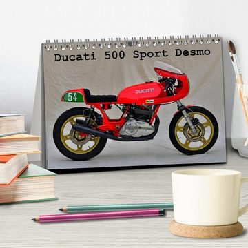 CALVENDO Wandkalender Ducati 500 Sport Desmo (Tischkalender 2024 DIN A5 quer)