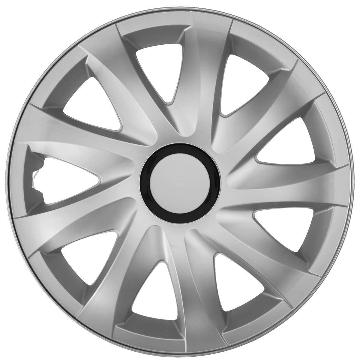 NRM Radkappe KANDO 16 Zoll in Silber, 16 in Zoll, (4-St) Radzierblenden für Stahlfelgen Radkappen Satz 4er Set 16"