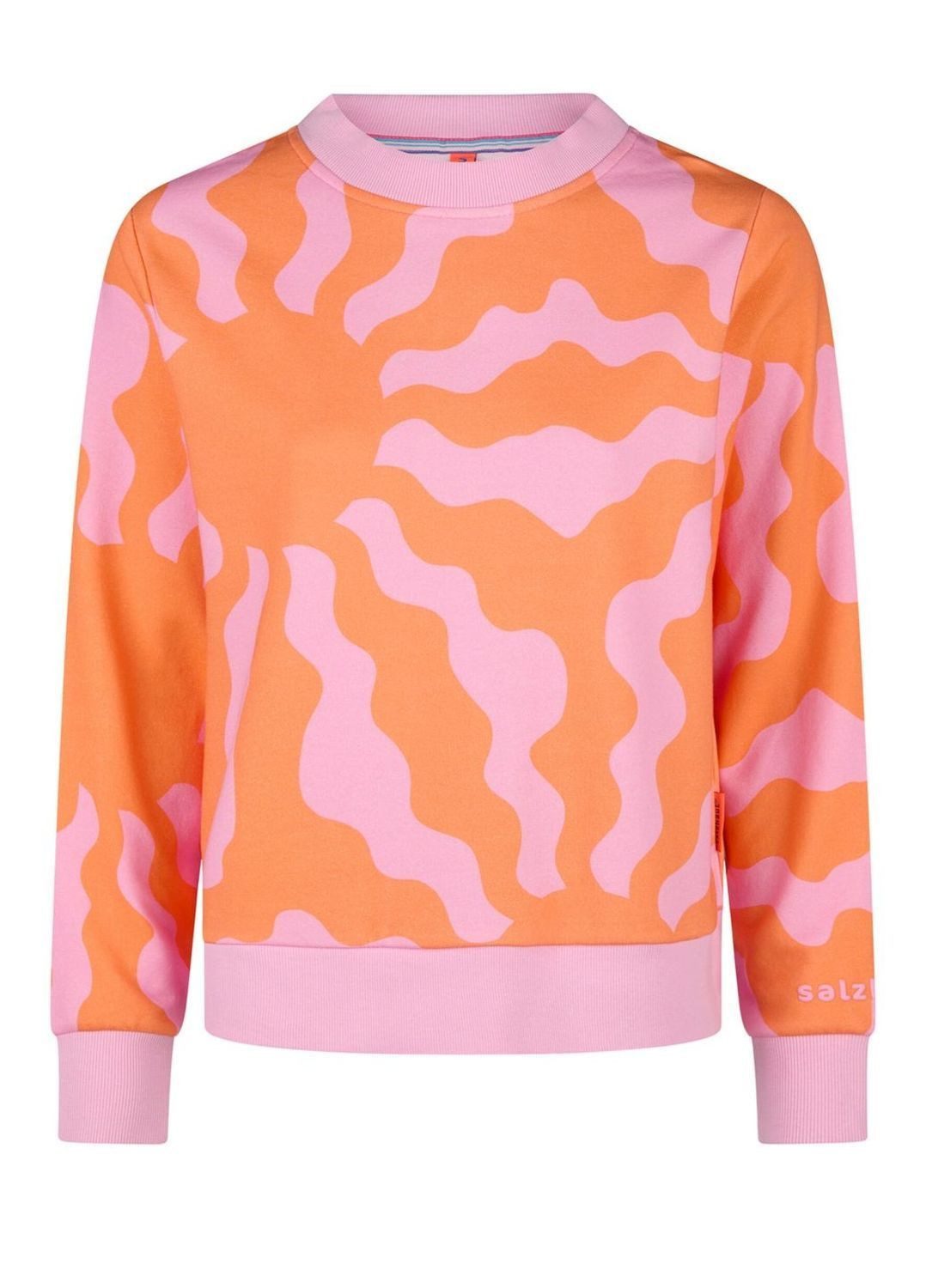 salzhaut Rundhalspullover Salzhaut Sweater im Wellen-Design günstig online kaufen