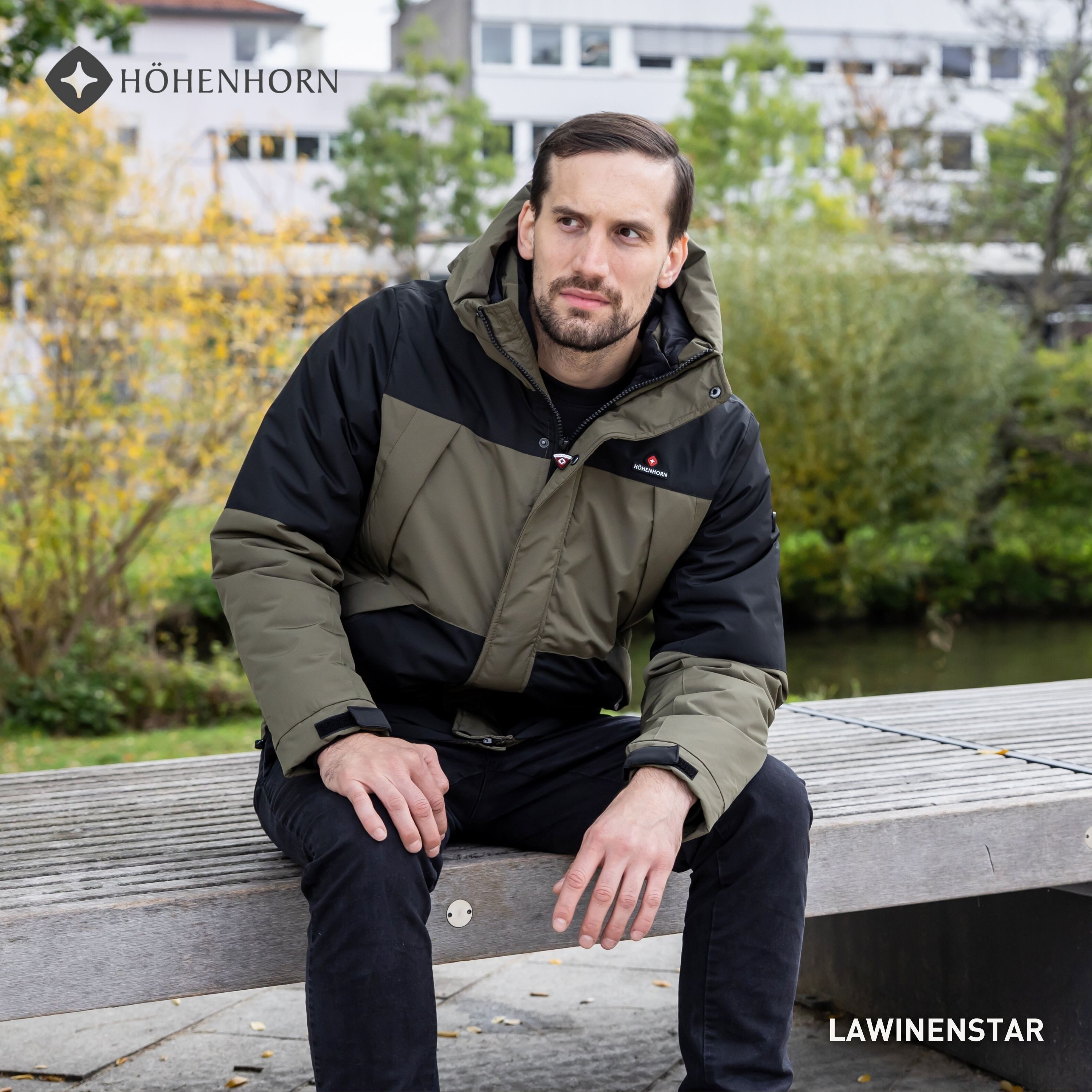 Höhenhorn Winterjacke Lawinenstar Herren Winter Jacke Gefüttert Atmungsaktiv für Männer Wasserabweisend