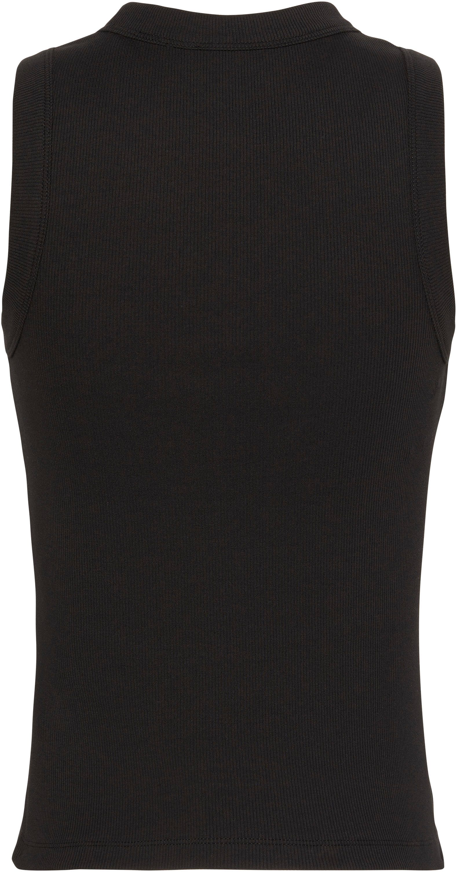 Calvin Klein Jeans Tanktop MONOGRAM RIB TANK Figurbetonte Passform mit Rundhalsausschnitt