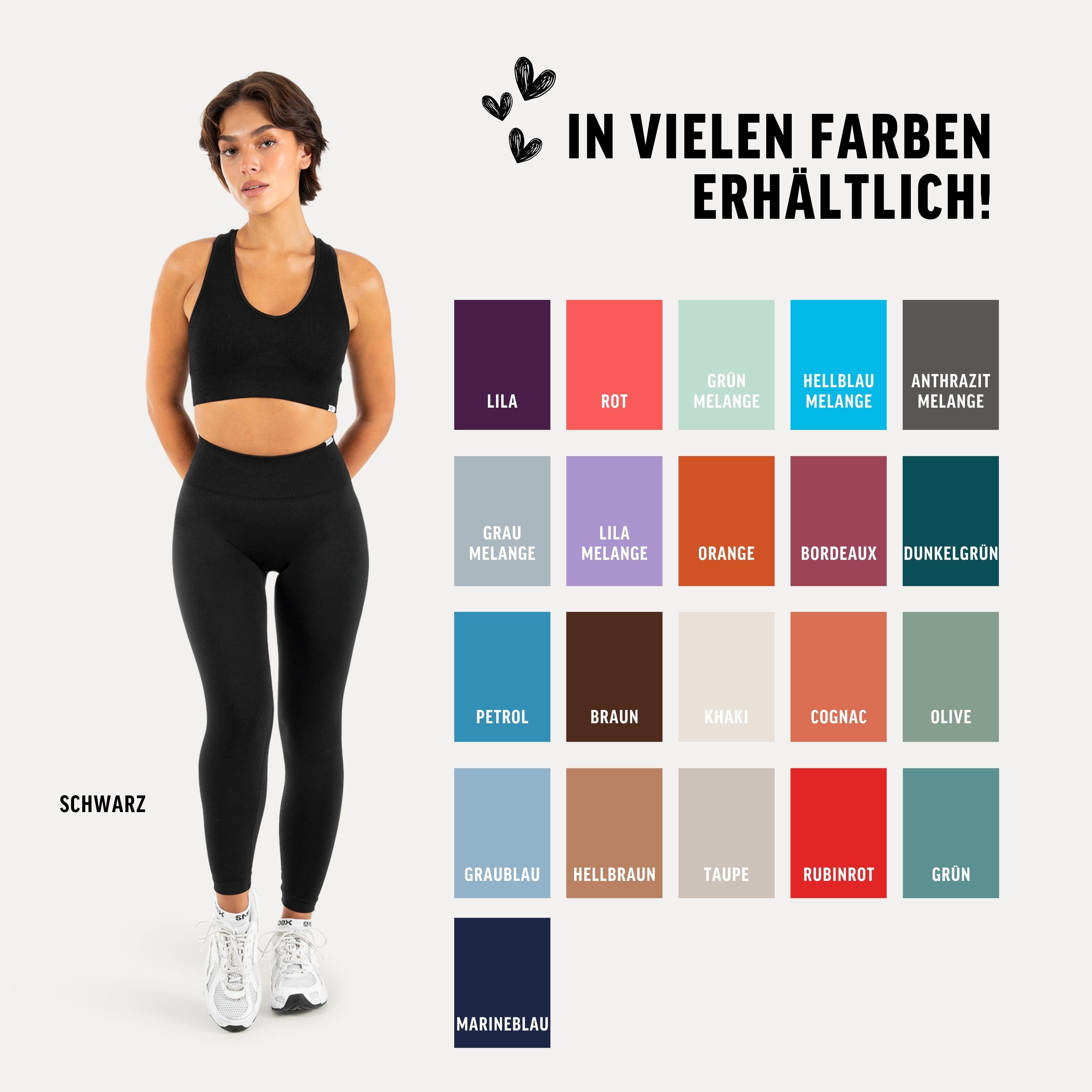 Smilodox Leggings Amaze Pro mit Scrunch-Effekt, High Waist V-Shape Sport & Yogahose Seamless Push Up Booty Fitnesshose Blickdicht Yoga Gym Figurformend – Bild 4 von 5